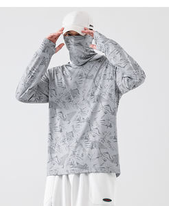 Huk UPF 50 + หน้ากากมีฮู้ดแห้งเร็วกันน้ำได้ใส่ได้ทั้งชายและหญิงเสื้อล่าสัตว์สำหรับตกปลา - Product Image 5