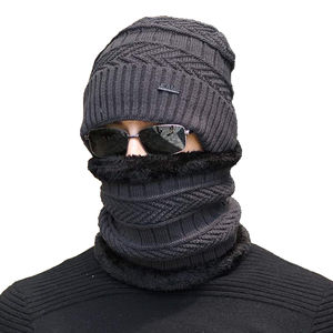 Gorro de Invierno Personalizado al por Mayor, Moderno y a la Moda para Adultos, Conjunto de Gorro y Bufanda, 100% Acrílico, Imagen de Lazo, Alta Calidad, para el Frío - Product Image 2