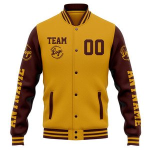 Wholesale Manufacturer Custom Printed Coated <b>Canvas</b> Oversized Varsity Jacket for Unisex - Product Image 2