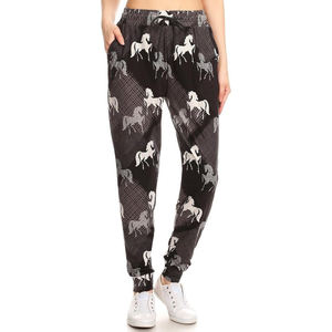 Pantalons de yoga de sport à taille haute personnalisés pour femmes, leggings doux en élasthanne/nylon, imprimé, respirant et évacuant l'humidité - Product Image 1