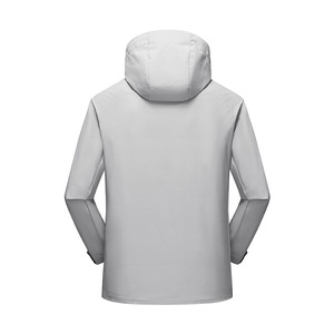 Venta caliente Unisex impermeable a prueba de viento transpirable casual Streetwear chaquetas cortavientos bolsillos con cremallera impermeable Sudadera con capucha/abrigo - Product Image 4