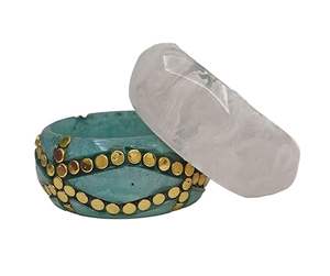 Conjunto de Pulseras de Resina Tejida a Mano, No Tóxicas, de Lujo, Personalizables, Impermeables, para Bodas - Product Image 1