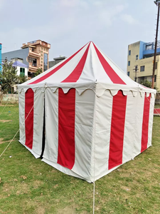 เต็นท์ทรงสี่เหลี่ยมสไตล์ยุคกลาง ขนาด 6x6 เมตร ผ้าแคนวาสฝ้ายคุณภาพดี ทนทาน เหมาะสำหรับการจำลองสถานการณ์ งานรื่นเริง ตั้งแคมป์ ติดตั้งง่าย กันน้ำทุกสภาพอากาศ - Product Image 2