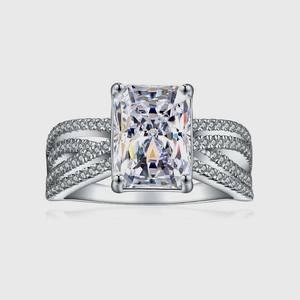 925 cadeau de mariage bijoux de déclaration de haute qualité en argent Sterling 925 fait à la main topaze blanche meilleur concepteur bague de promesse de pierres précieuses - Product Image 1