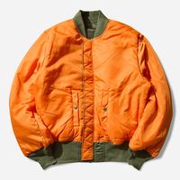 Blouson bomber en nylon sergé tricoté pour homme, coupe-vent, léger, poignets côtelés, respirant, séchage rapide, logo personnalisé sur le devant, élégant