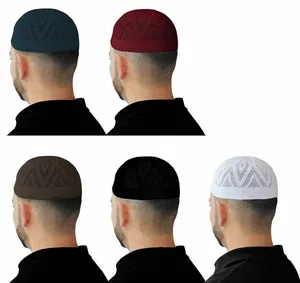 High Quality Handmade Cap Kufi Islamic Hat Muslim Prayer Men Skull Mens Kufis Topi at Factory Price From Pakistan By PVE