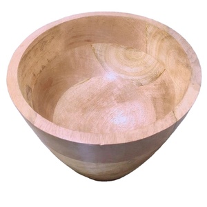 Cuenco para servir de madera Natural indio hecho a mano, decoración del hogar de la mejor calidad para cocina especialmente de EE. UU., característica desechable - Product Image 1