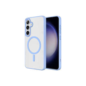 Funda de Silicona Compatible con Magsafe Netzy Luxury para Samsung Galaxy S24 Plus, Acabado Cromado Morado Oscuro - Product Image 4