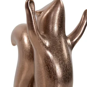 Escultura de Leopardo de Aluminio Chapado en Oro de Estilo Artístico Moderno, Figura Hecha a Mano con Impresión Digital, Centro de Mesa Decorativo para el Hogar, Zahid Exports - Product Image 5