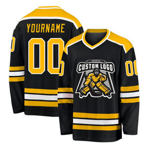 Maillot de Hockey sur glace personnalisé prix d'usine broderie sublimée sérigraphie haute qualité vêtements de Hockey sur glace personnalisés - Product Image 5