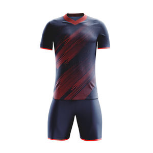 Vêtements en gros Ensemble de maillots de football de sport confortables à séchage rapide pour hommes 100% uniformes de football en polyester à vendre - Product Image 3