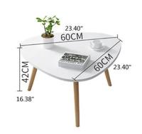 Table basse ronde classique de luxe en marbre blanc brillant moderne, en bois massif, hauteur réglable, pour la maison, meubles de salon