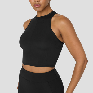 OEM personalizado Racerback Slim Fit gimnasio transpirable Fitness deporte Yoga desgaste de secado rápido cómodo de punto Casual verano camiseta sin mangas de las mujeres - Product Image 3