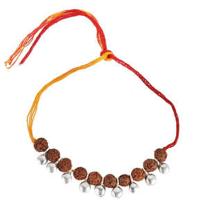 Arihant Gems Jewels - Elegante Rudraksha de Plata 925 Unisex para Hermano/Bhai/Bhaiya/Bro - Joyería Cultural Coleccionable - Product Image 1
