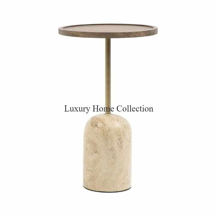 Gold Color Metal Fancy Look Handmade Center Table With Glass Round Design Top & Base Glass Custom Size Indian Made Coffee Table