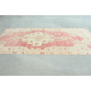 พรมวินเทจขนาด 4.9x11.1 ฟุต พรมตุรกีขนาดใหญ่ พรมลายสัตว์สีชมพูเบจ - Product Image 2