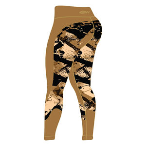 กางเกงออกกำลังกายเอวสูงสำหรับผู้หญิงกางเกงออกกำลังกายโยคะแห้งเร็วระบายอากาศได้ดีผ้ารัดกล้ามเนื้อกว้างกันเหงื่อมีสไตล์ - Product Image 4