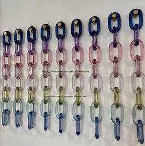 Chaîne décorative murale en résine de luxe, qualité supérieure, faite à la main, accent artistique pour embellir la décoration moderne du salon - Product Image 2