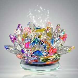 Decoración de Loto de Cristal de 30 mm, Feng Shui para Armonía, Positividad y Decoración Espiritual - Product Image 1