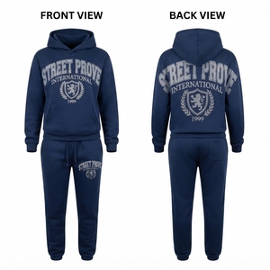 <b>Women</b> Streetwear Reversible Tracksuit Premium 320 GSM Heavy <b>Fleece</b> for Hoodie <b>Joggers</b> Set Custom Applique Embroidery Logo - Product Image 2