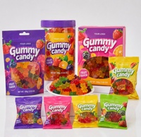 Bonbons gélifiés fruités personnalisés OEM ODM, saveur fraise, bonbons moelleux halal, vente en gros en vrac, approvisionnement pour le marché mondial