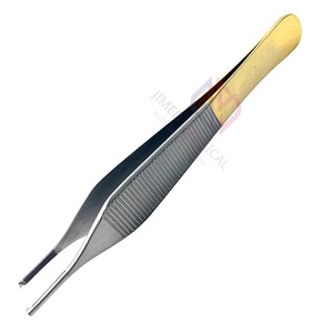Pinzas Adson 1x2 para Tejidos, Doradas, 12 cm, Carburo de Tungsteno, Acero Inoxidable Alemán para Cirugía Plástica - Product Image 2