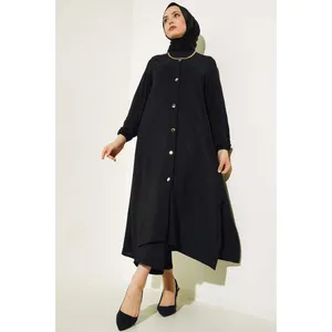 New Season Women Winter Islamic Clothing Abaya Dress Kaftan Tunic Dubai Muslim Islamic Fashion Turkish Made Islamic Dresses