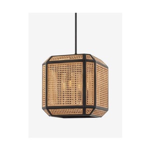 Lámpara Colgante LED de Ratán Tejido a Mano con Hierro, Diseño Nuevo y en Oferta, con Luz Blanca Cálida de 2700K para Uso en Hoteles y Residencias - Product Image 4