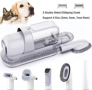 2L Pet <b>Hair</b> <b>Vacuum</b> Grooming Drying Comb Set Small Animals Stainless Steel Iron Rubber Nylon Sustainable Battery-Powered Grooming - Product Image 2