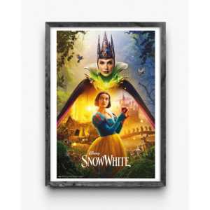 Affiche Disney Blanche-Neige et la Reine, design moderne, cadre noir, pour usage mural - Product Image 3