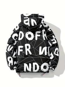 Chaqueta acolchada para hombre hecha a medida 2024, abrigo de invierno impermeable de alta calidad con decoración de piel, precio al por mayor - Product Image 5