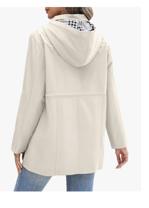 Abrigo Impermeable Largo con Capucha para Mujer, Cortavientos Urbano Forrado, Nuevo de Fábrica Directa, Bangladesh - Product Image 3