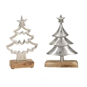 Escultura decorativa moderna de árbol encantador con Base de madera Centro de mesa único para árboles de Navidad de fiesta de boda festiva - Product Image 5