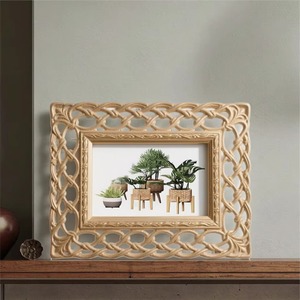 Cadre photo en rotin tissé écologique le plus vendu pour les photos ou les certificats et les impressions d'art disponibles au meilleur prix - Product Image 3