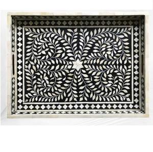 Hotels Restaurants Cafes And Canteens Usage Serving Tray Delicious Food And Dessert Round Rattan Server Tray Serving Dishes - Product Image 5