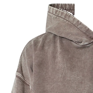 Sudaderas con capucha personalizadas para hombre, bolsillos funcionales con hombros caídos, pantalones vaqueros lavados con ácido informales, jersey de gran tamaño, Sudadera con capucha de peso pesado para hombre, el mejor precio - Product Image 5