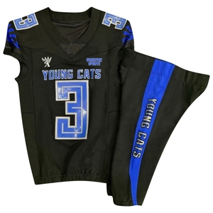 Uniforme de fútbol americano, uniformes de fútbol americano de sarga de aparejos, camiseta de fútbol americano - Product Image 4