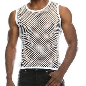 Séchage rapide vêtements de sport Gym gilet débardeur Fitness Design hommes maille débardeurs Muscle Fit entraînement Fitness hommes débardeur Gym maillots - Product Image 5