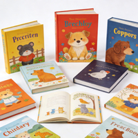 Livre d'histoire personnalisé pour enfants, avec couverture rigide et papier couché, pour l'apprentissage précoce et la lecture des jeunes enfants