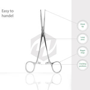 Pinzas hemostáticas Kelly/pinzas para la arteria Kelly, pinzas Kelly de acero inoxidable, instrumentos quirúrgicos dentales médicos de la mejor calidad - Product Image 6