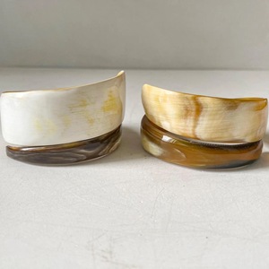 Brazaletes de Cuerno de Búfalo Natural, Joyería Artesanal de Cuerno de Búfalo - Product Image 2