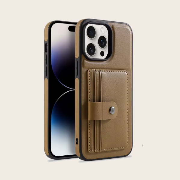 Luxury High Quality PU Leather Wallet Mobile Phone Case with Card Holder Shockproof UV Painting Compatible with for 15