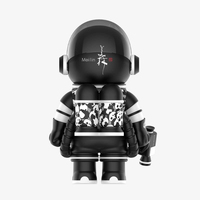 POP MART MEGA SPACE MOLLY 400% Figur Meilin Panda dengan Cetakan Hitam Putih untuk Pecinta dan Kolektor Panda