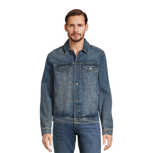 Turn Down Collar Premium Quality Slim Fit Chaquetas de mezclilla de moda para hombres Tallas grandes Chaquetas de mezclilla lavadas para hombres de BD - Product Image 2