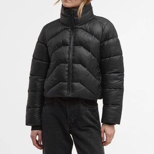 Chaquetas Acolchadas Sherpa OEM Cálidas para Mujer, Precio Económico, Tendencia de Invierno, Cuello Camisero con Impresión de Logotipo Personalizado - Product Image 4