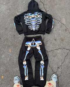 Sweatsuits graphiques personnalisés pour hommes sweat à capuche surdimensionné en éponge française 100% coton 400 500 Gsm - Product Image 3