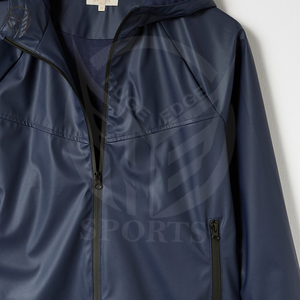 Chaqueta cortavientos deportiva de alta calidad para hombre, chaqueta impermeable de nuevo diseño para invierno con cuello levantado y decoración bordada - Product Image 6