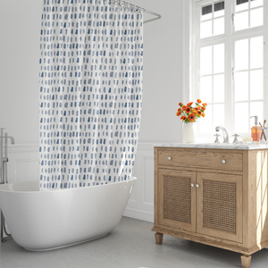 Tenda da doccia Matrix Blue 180x200 cm. Impermeabile - Product Image 1