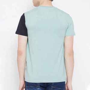 T-shirts décontractés d'été pour hommes, qualité supérieure, vente en gros, taille personnalisée, 100 % coton velours, fermeture éclair écologique, respirants - Product Image 2