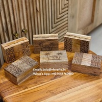 Nouveau design fait à la main personnalisé chameau en bois et palmier gravé bonbons, fruits secs et boîte de chocolats pour l'Aïd et le Ramadan